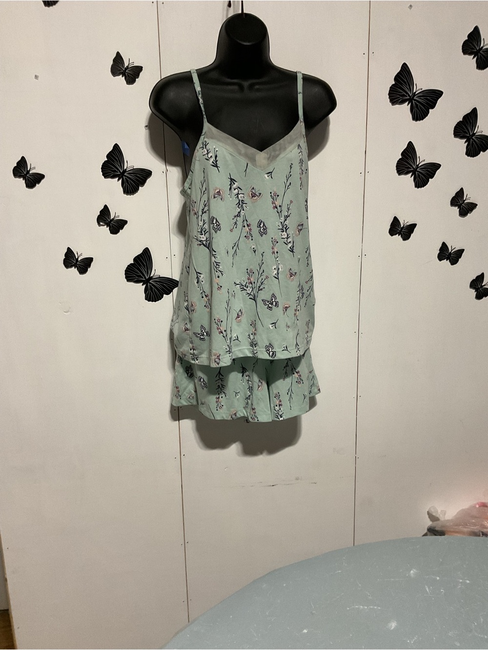 Serra Mint Green Floral Print Dress